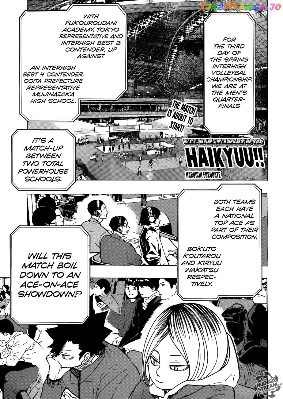 Haikyuu!!, Chapter 328 image 01
